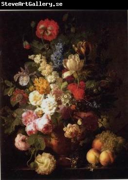 unknow artist Floral, beautiful classical still life of flowers.058